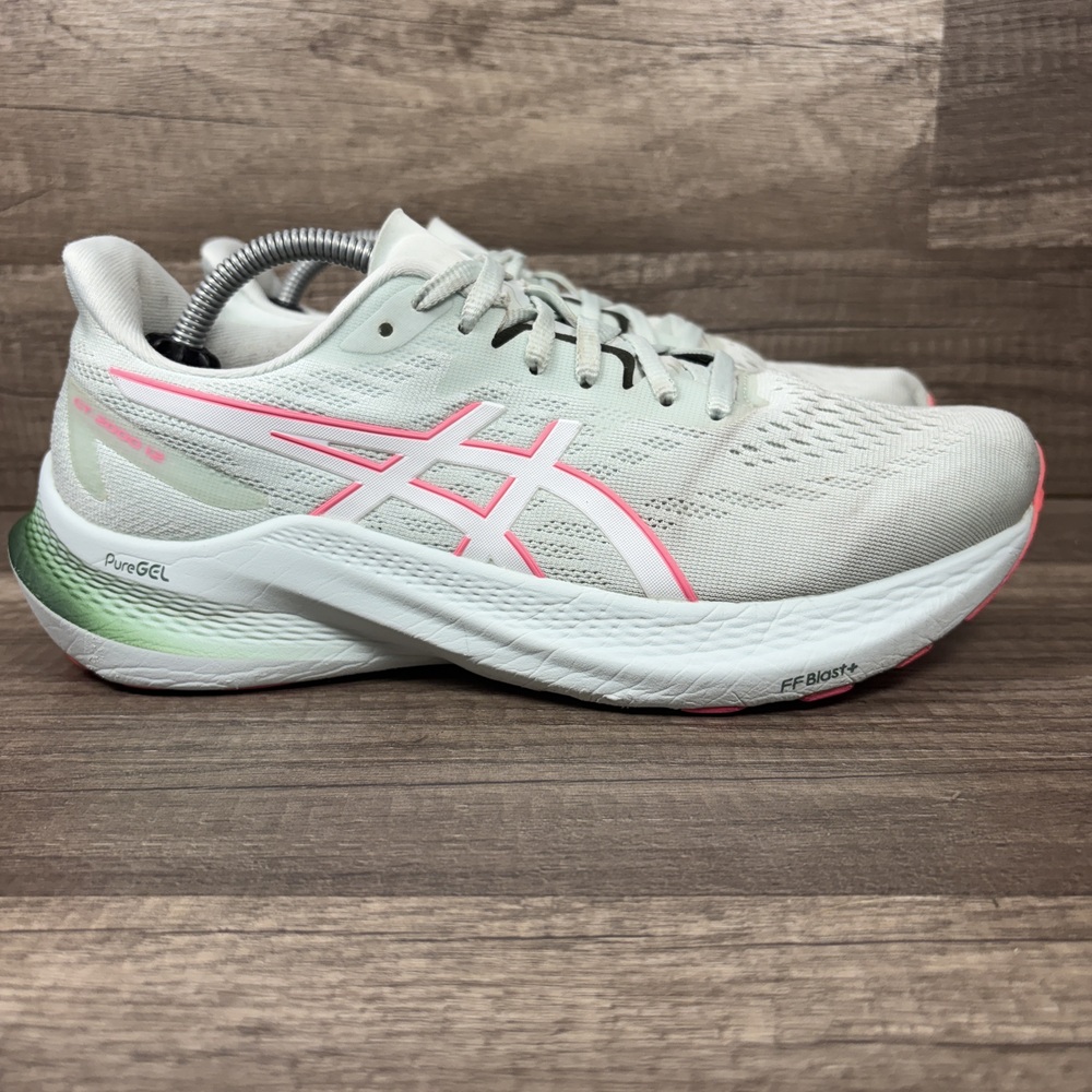 Asics GT-2000 12 Green Gray Womens US Size 8 EUR 39.5 1012B506 Running Shoes